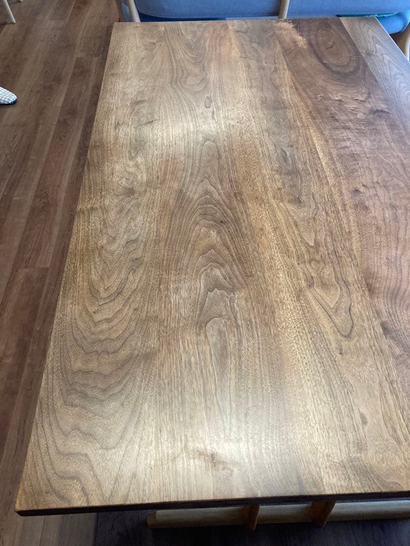 値下げ中　ダイニングテーブル　ウォールナット　オイル仕上げ　家具一点物