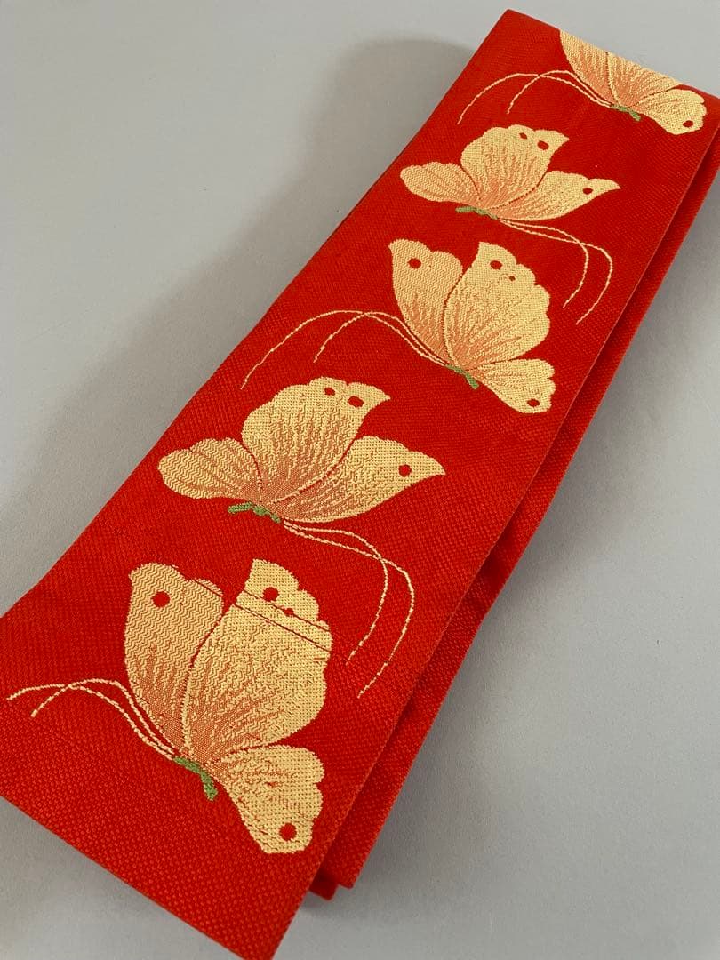 七五三　3歳　正絹お着物セット　髪飾り付き