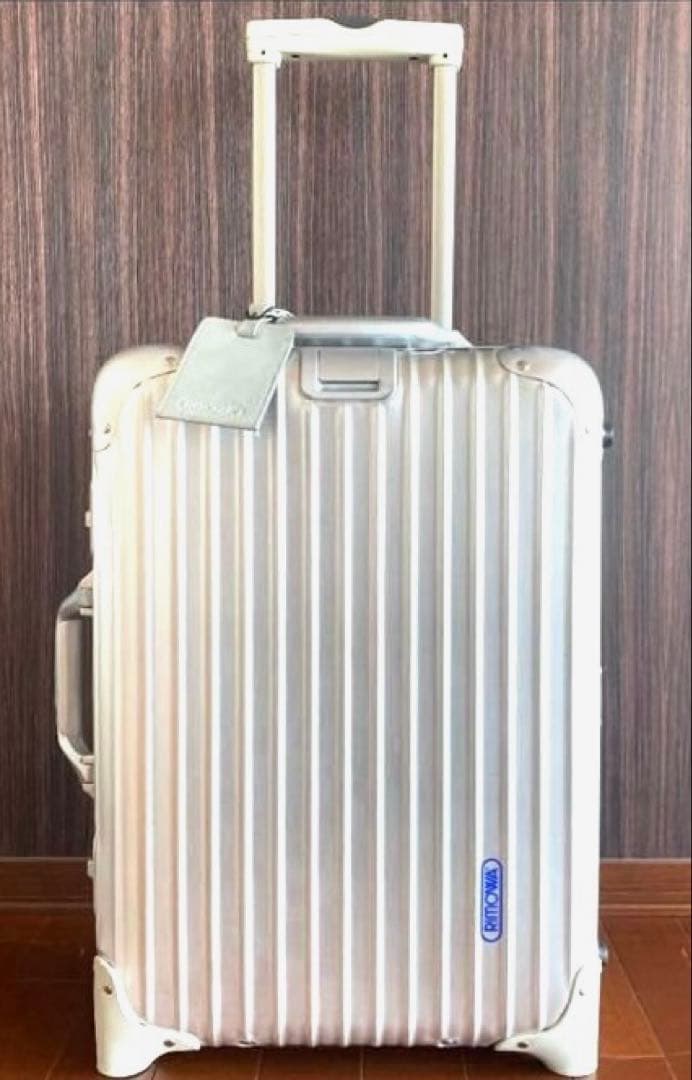 ［超レア」廃盤 ２輪 RIMOWA トパーズ　32L 青ロゴ