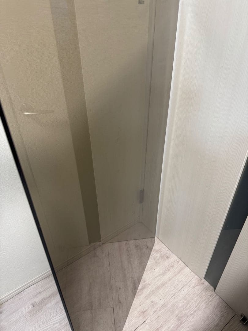 ガラス天板 木製脚 テーブル　ダイニングテーブルのみ