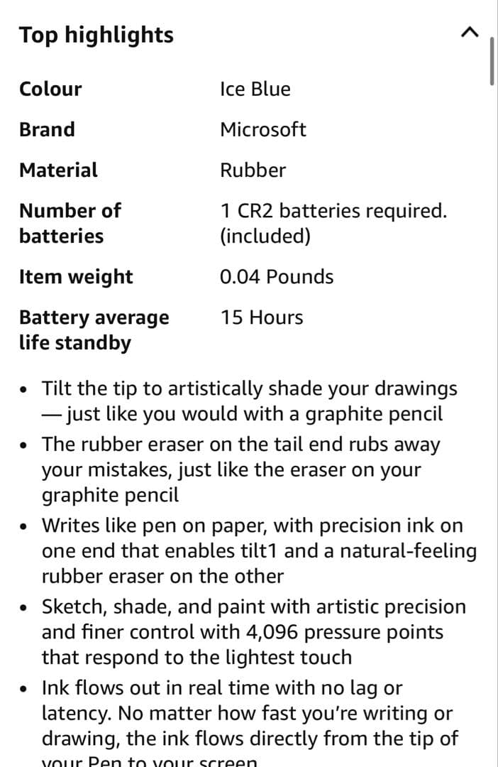 マウス・ペンセット！純正Surface pro タイプカバー　アイスブルー