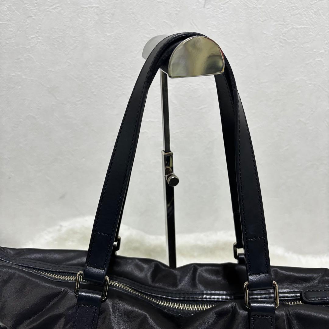 ハンティングワールド バチュークロス レザー 肩掛け トートバッグ ブラック 黒