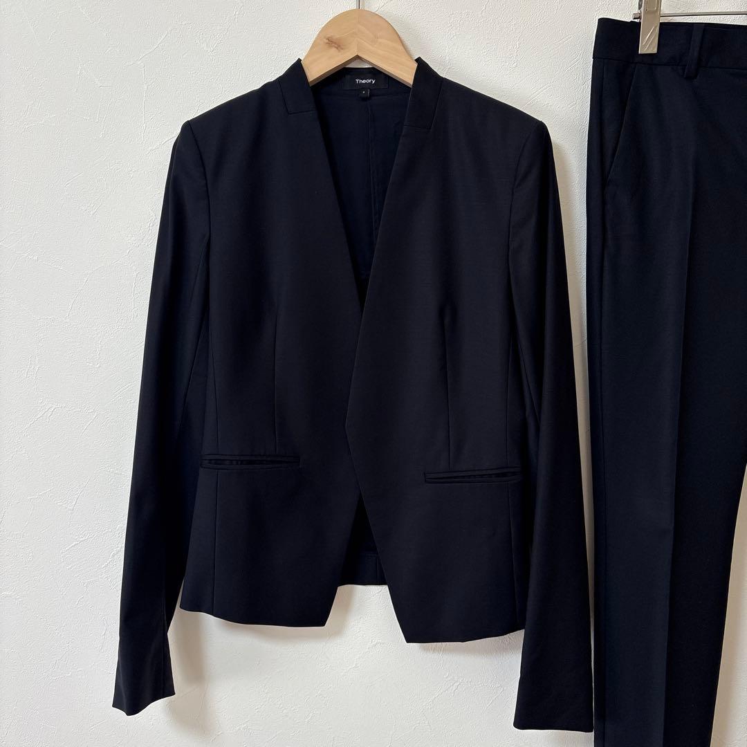 セオリー　パンツスーツ　ネイビー　サイズ0