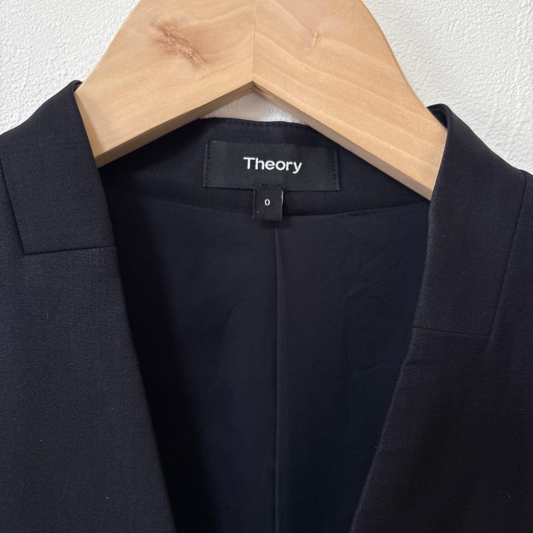 セオリー　パンツスーツ　ネイビー　サイズ0