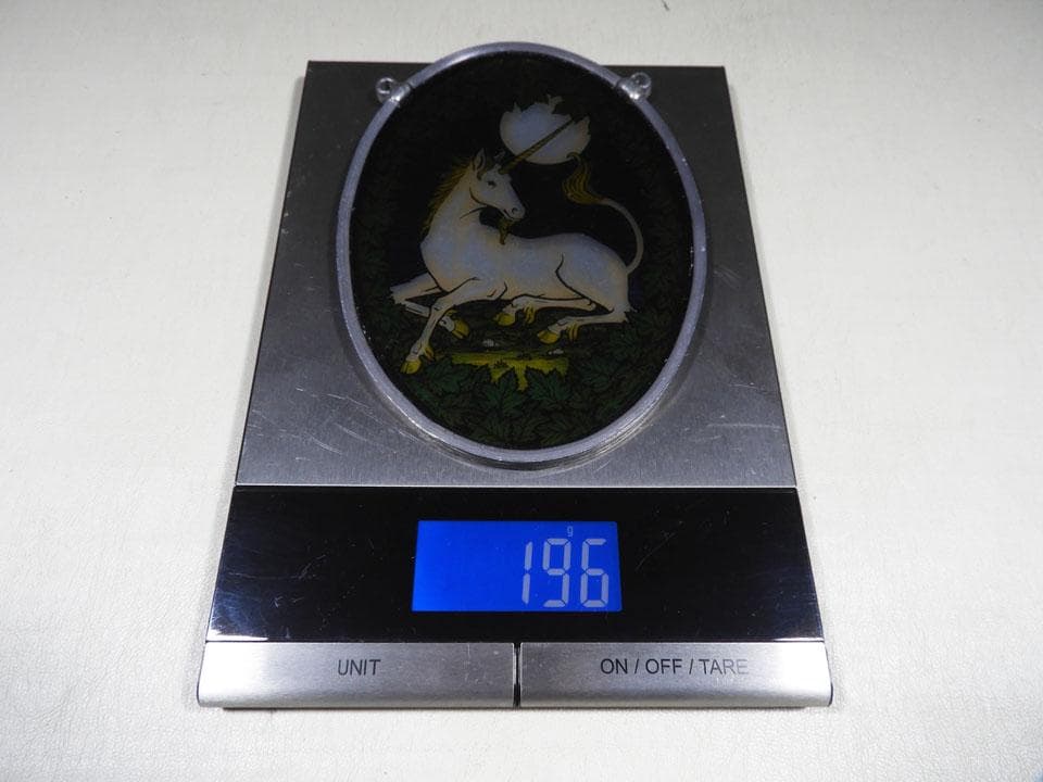 ●うま年 お正月 ユニコーン 80s グラスマスターズ社 ステンドタペストリー