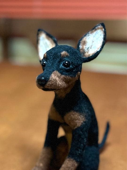 羊毛フェルト　トイマンチェスターテリア