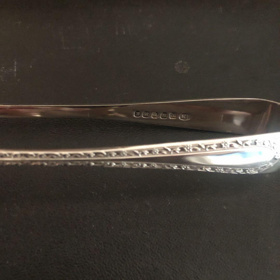 英アンティーク　ティースプーン12本＆シュガートング