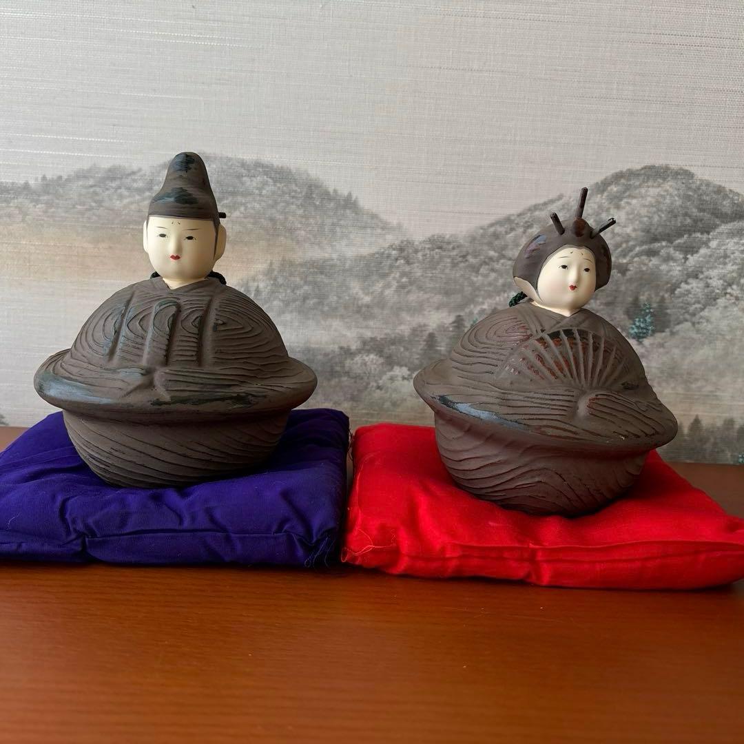 土鈴雛 古楽面師 石津玉秀作