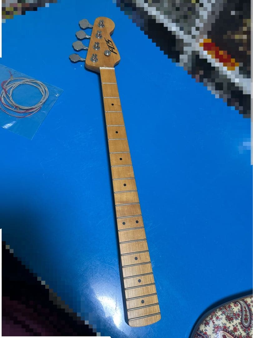 POS ジャズベースタイプ ペイズリー ジャンク リフィニッシュ