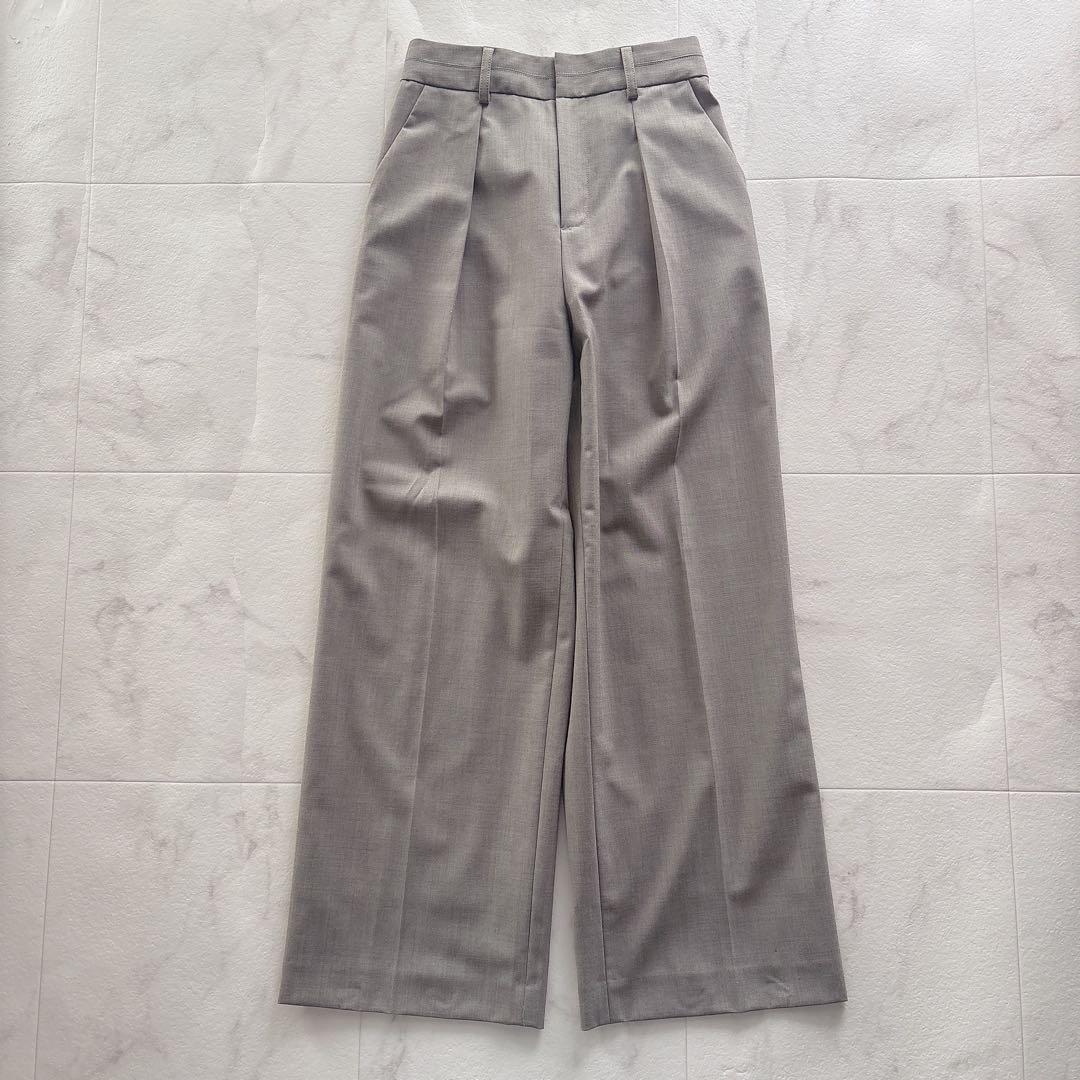 美品ユナイテッドアローズ　パンツスーツ ノーカラージャケット　小さめサイズ