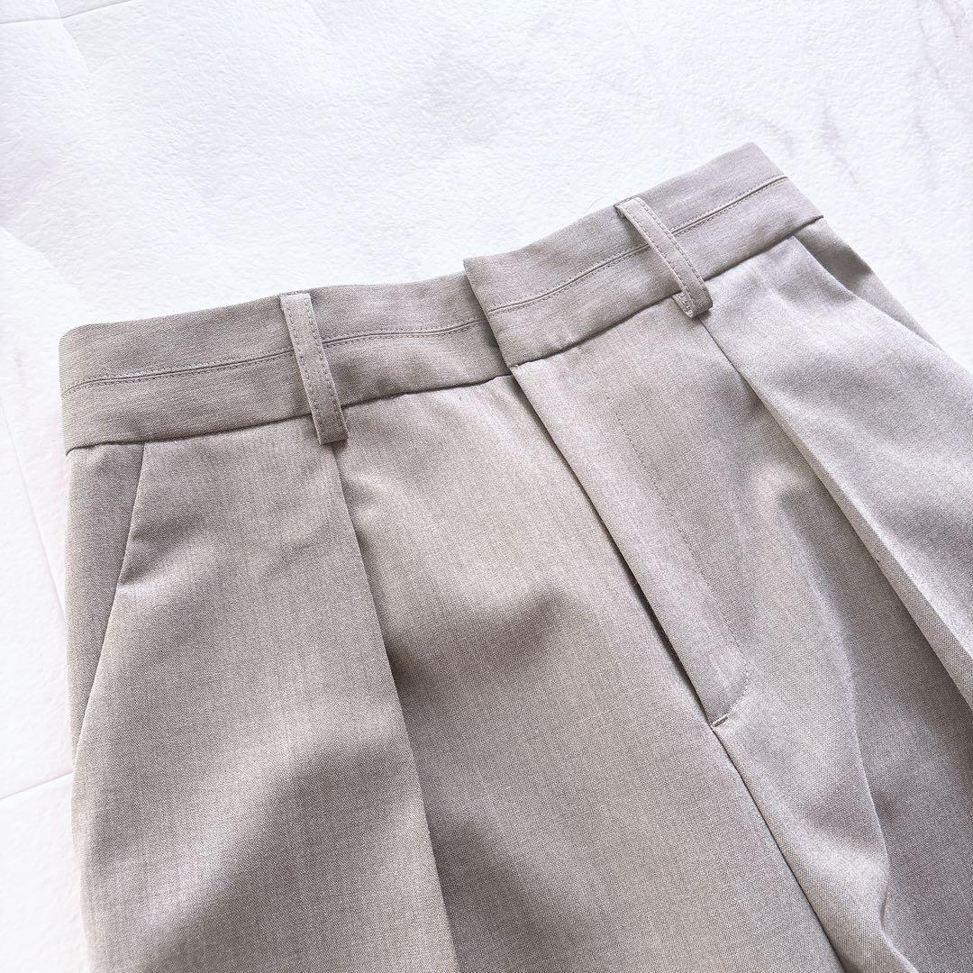 美品ユナイテッドアローズ　パンツスーツ ノーカラージャケット　小さめサイズ