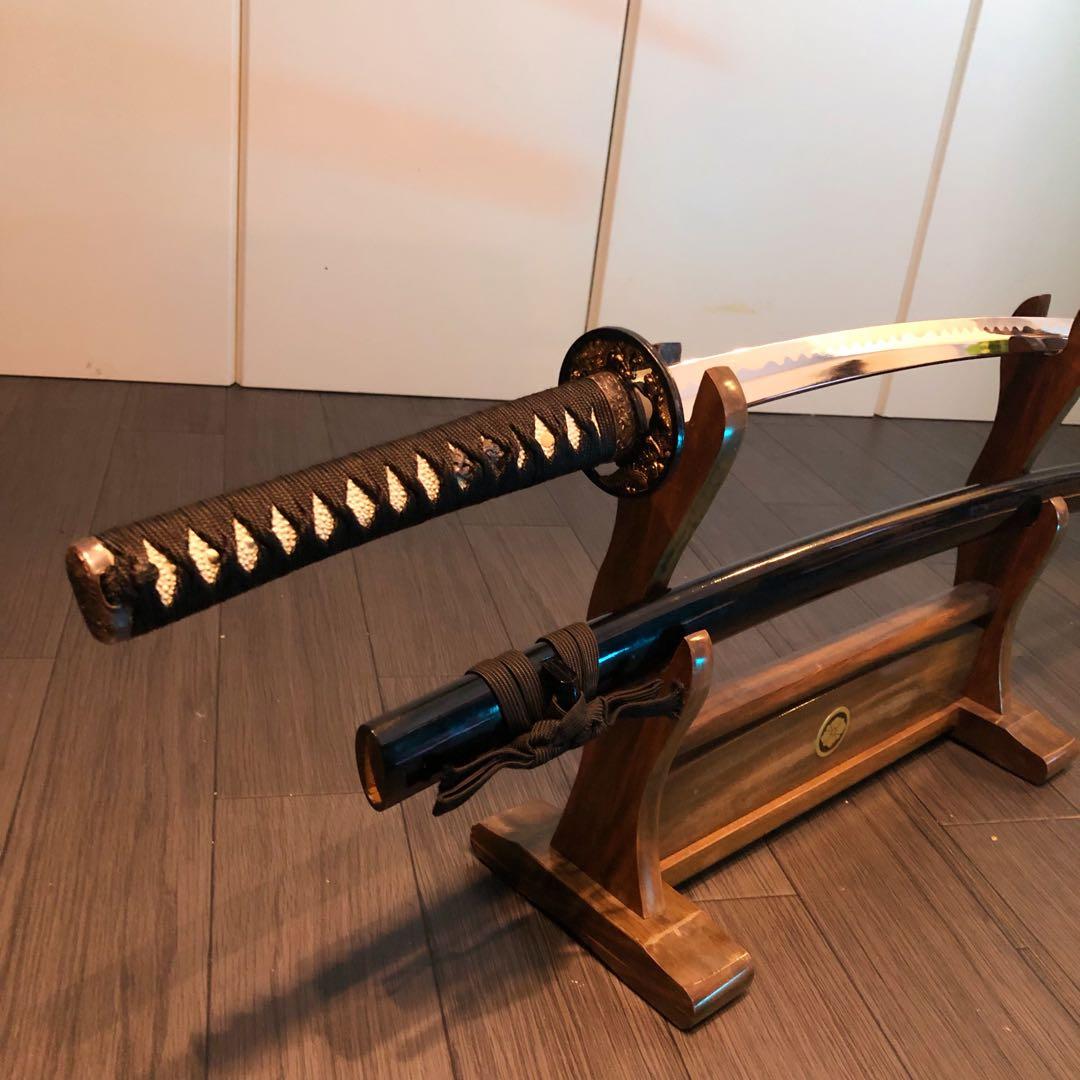 高級模造刀　太刀　本研波刃　合金　居合刀