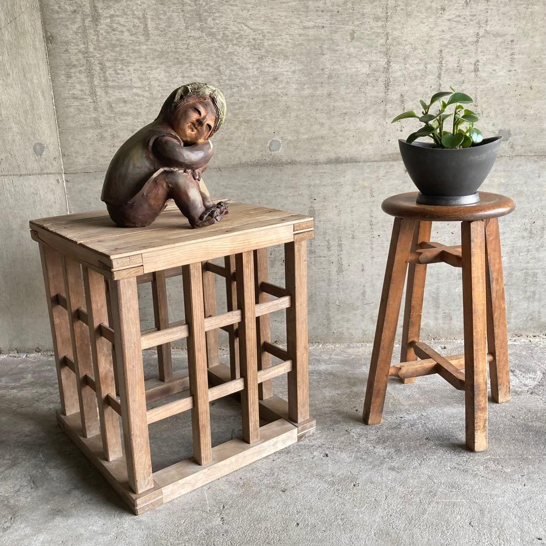 童子 子供 わらべ 像 陶器 陶芸 彫刻 置物 工芸品 和風 オブジェ レトロ