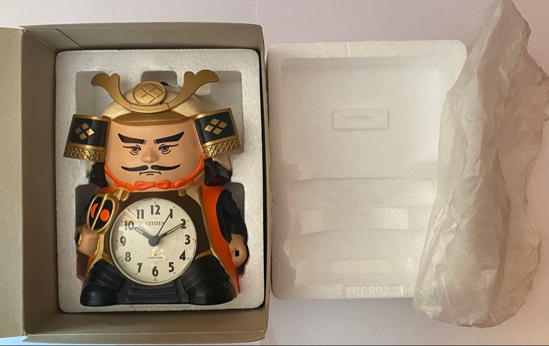 シチズン 信玄くん 目覚まし時計 おしゃべり 完品 動作品 当時物 昭和 レトロ