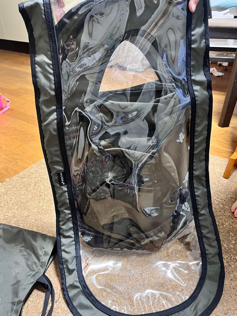 norokka チャイルドシートカバー オリーブ　フロント