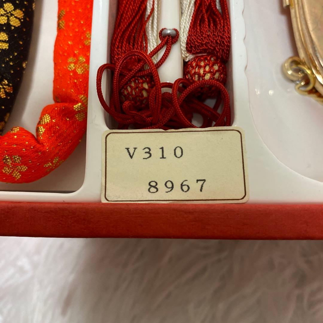 使用1回のみ　七五三　女児　絞り柄　はこせこセット　着物小物セット　7歳用