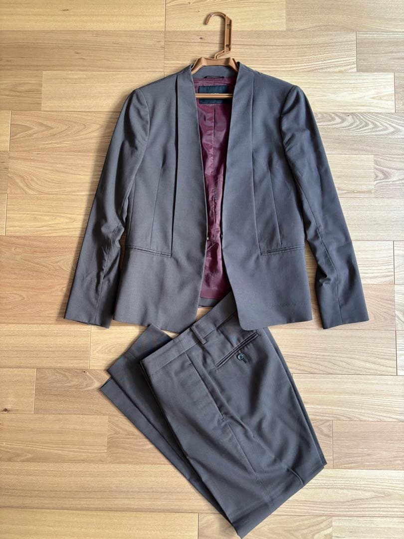 グリーンレーベル　ノーカラー ビジネススーツ セット