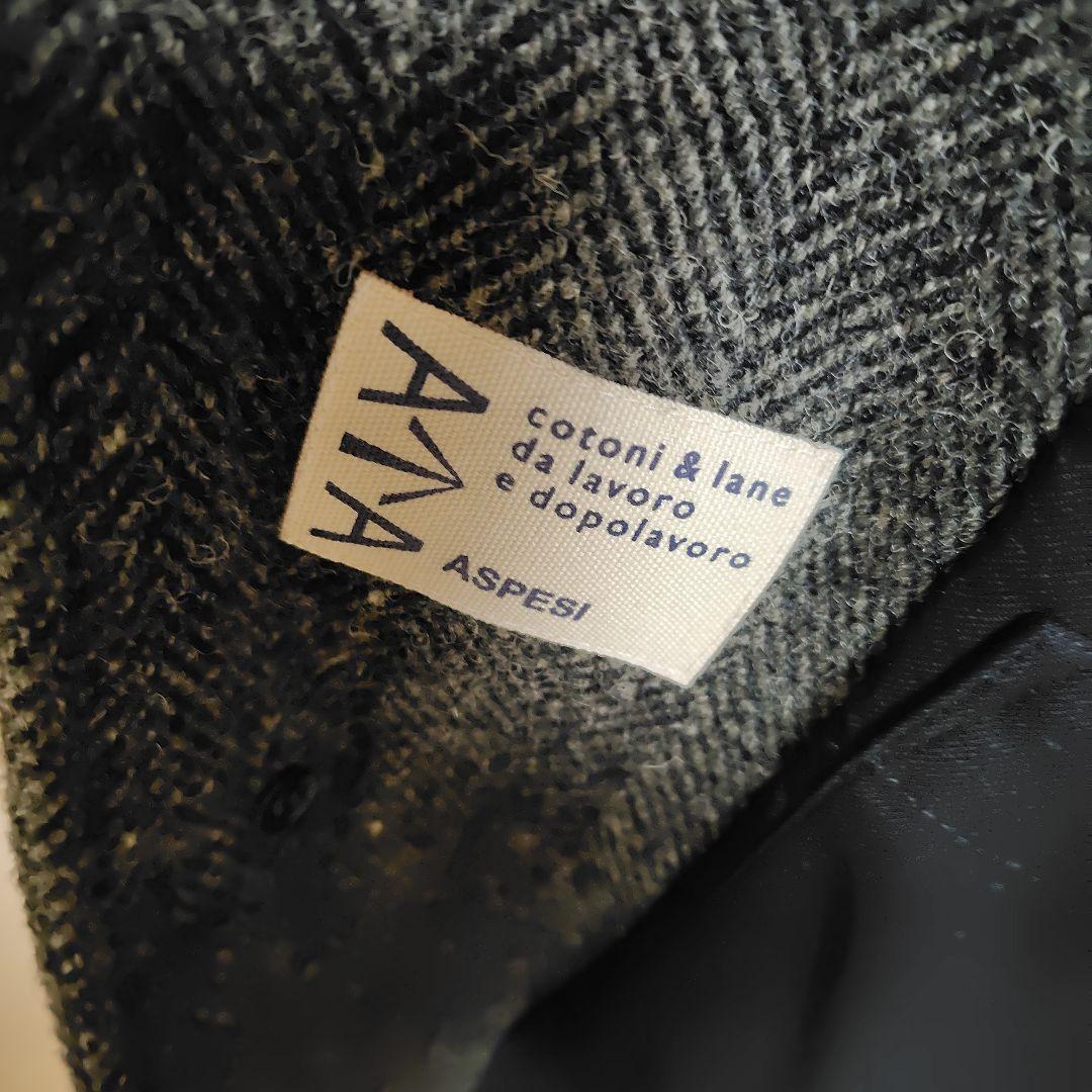 ASPESI アスペジ/ハリスツイード ステンカラーコート