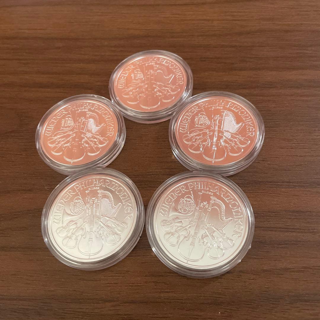 2013年 オーストリア「ウィーン・フィルハーモニー」1オンス 銀貨5枚セット