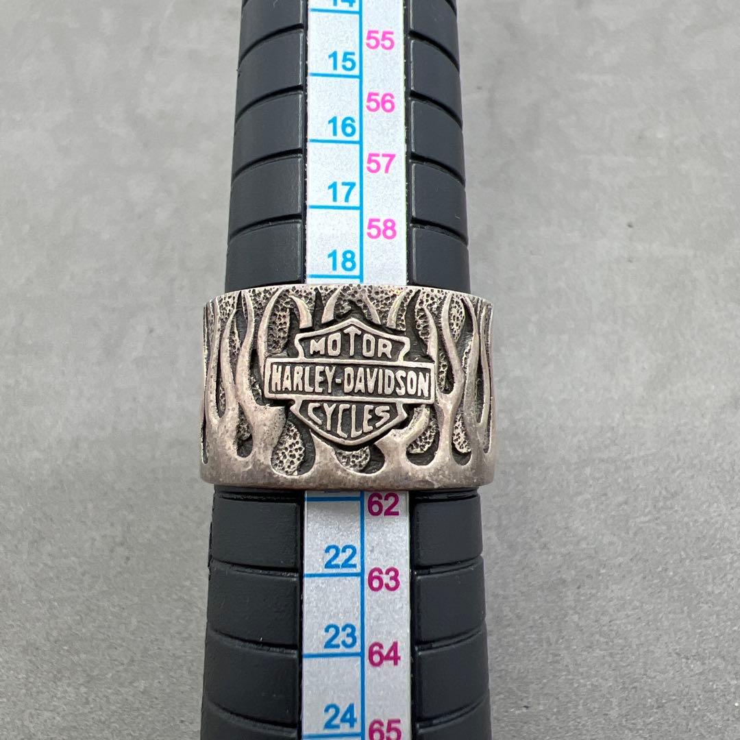 アクセサリー old mod harley davidson flame ring #21
