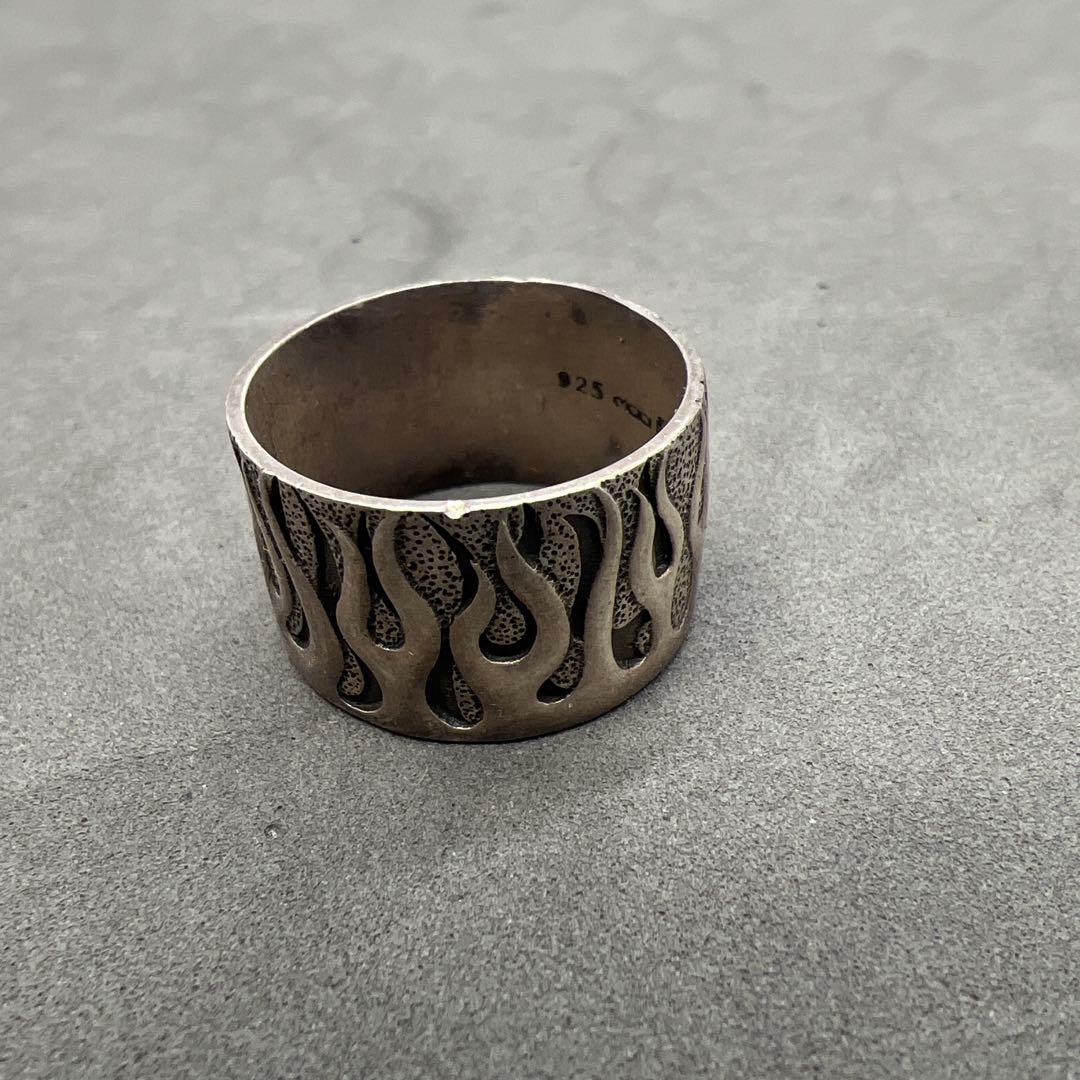 アクセサリー old mod harley davidson flame ring #21