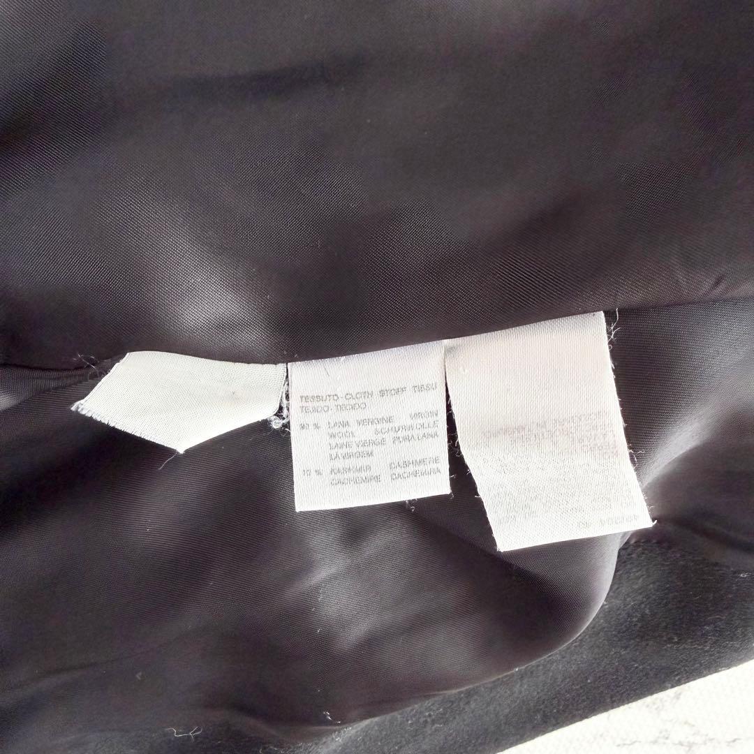 美品✨ スポーツマックス ロングコート ウール ベルト付 黒 40 L