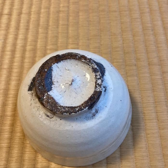 未使用品 唐津焼 粉引茶碗 中里忠寛（現 14代中里太郎右衛門）箱有