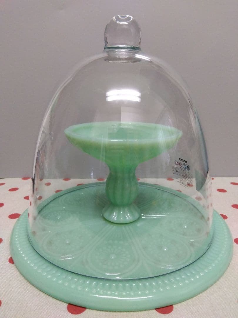 最終価格！ ケーキスタンド　USA　ミルクガラス ジェダイ ディスプレイ