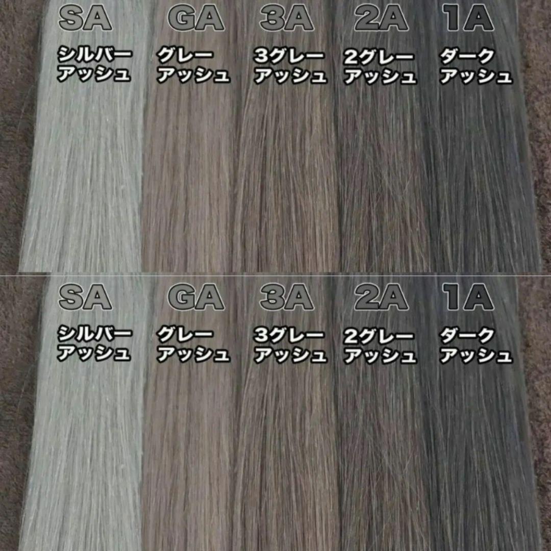 ダークアッシュ100 シルバーアッシュ30 　シールエクステ　大人気カラー