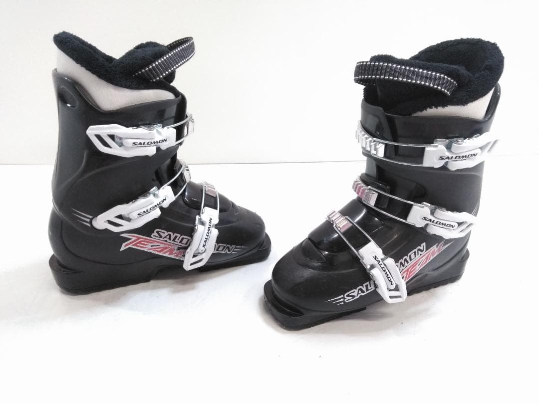 ジュニアスキー4点セット ピュアコンシャス 140cm ブーツサロモン22cm◇