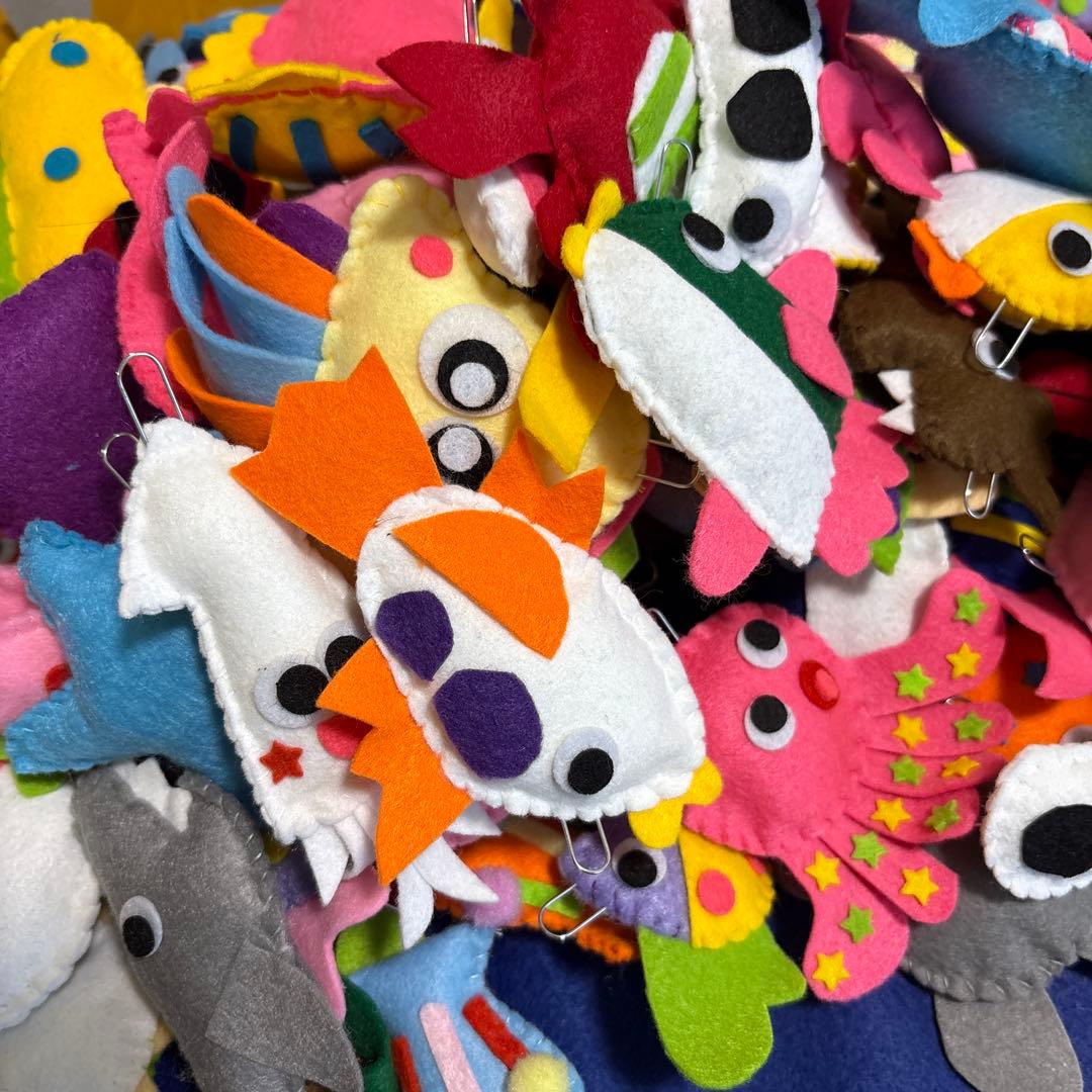 ドラ⭐︎大漁フェルトのお魚釣りセット１００匹