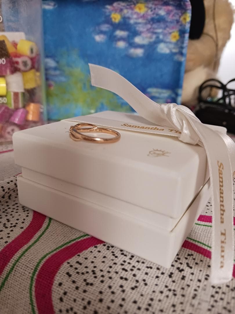 藤*花様 4℃ダイヤモンドリングk18　7号