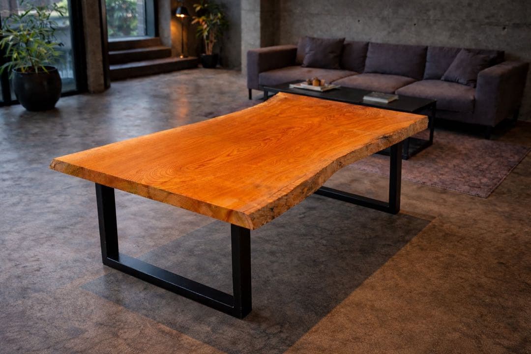 (爆安) 欅　一枚板　ダイニングテーブル