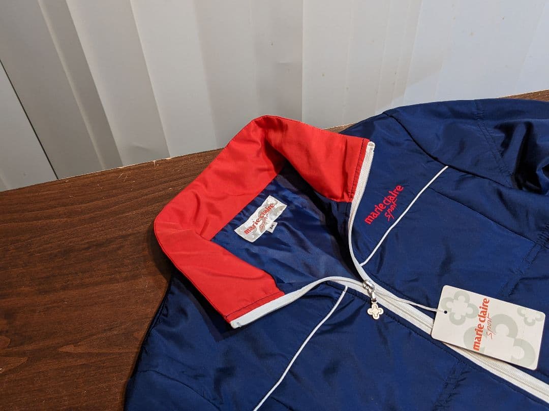 新品　マリクレール　スポーツ　ナイロン　中綿　ジップ　ジャケット　ゴルフ　ウェア
