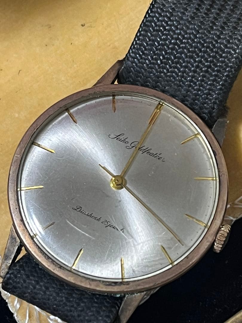 希少美品 稼働品 SEIKO セイコー ゴールドフェザー JI4060