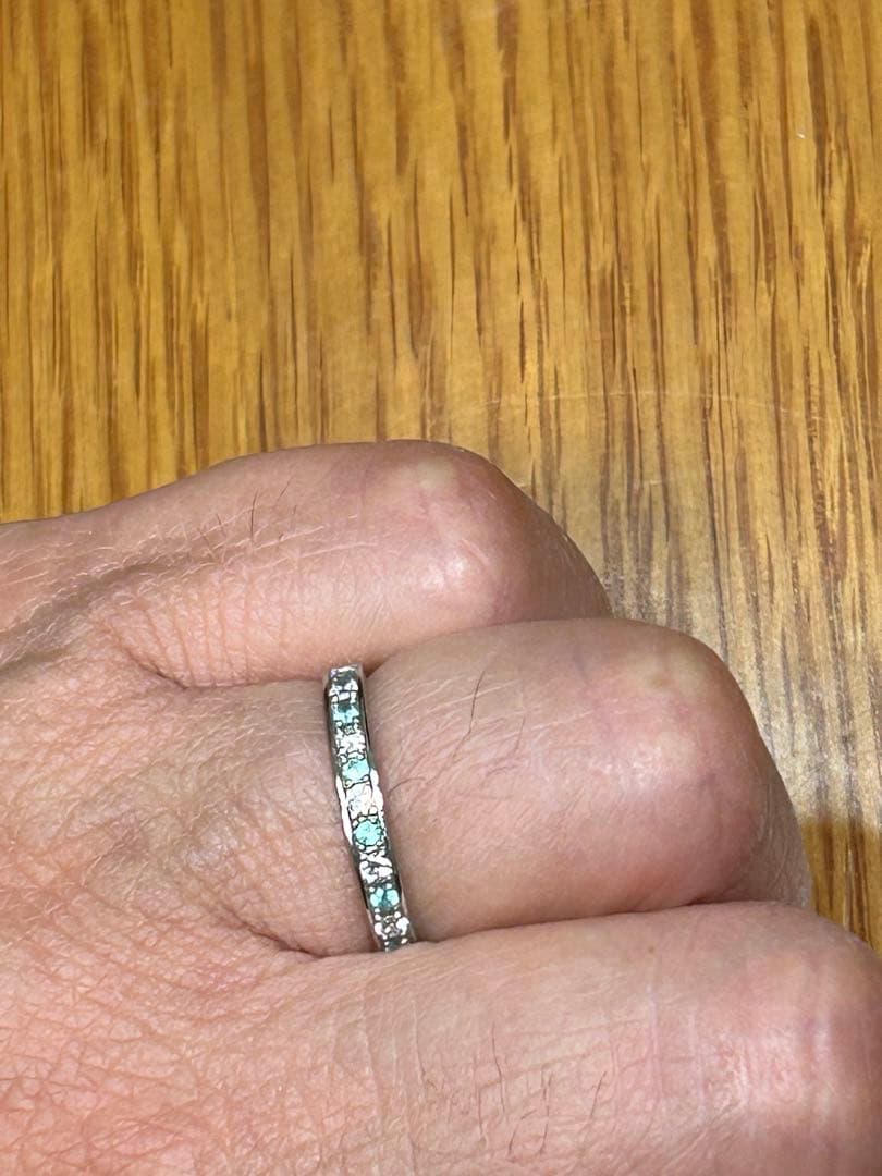 パライバトルマリン　プラチナリング未使用