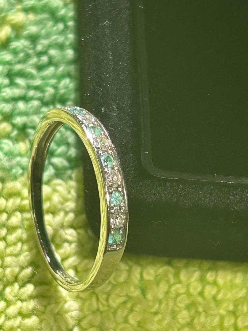 パライバトルマリン　プラチナリング未使用