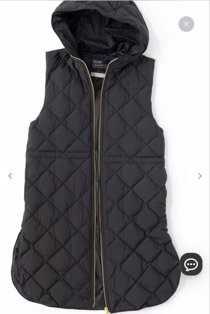 オンワードTAION&UNFILO フード付きダウンジレ　XL