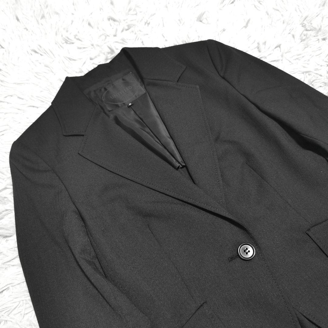 極美品✨UNTITLED パンツスーツ セットアップ 1B ブラック M