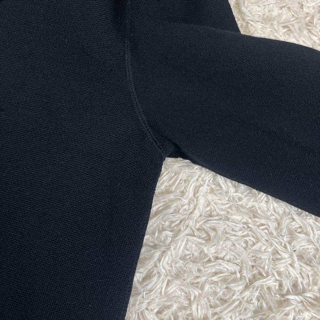 美品 レオナール 裏地ロゴ リバーシブル ニット コート カーディガン 40 L