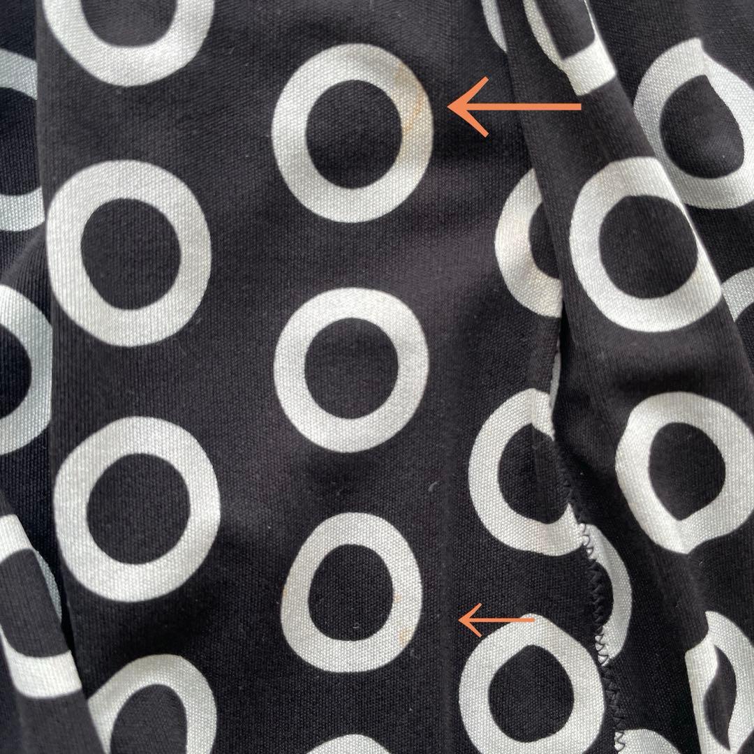 LOUIS VUITTONワンピース　34 ブラック×水玉