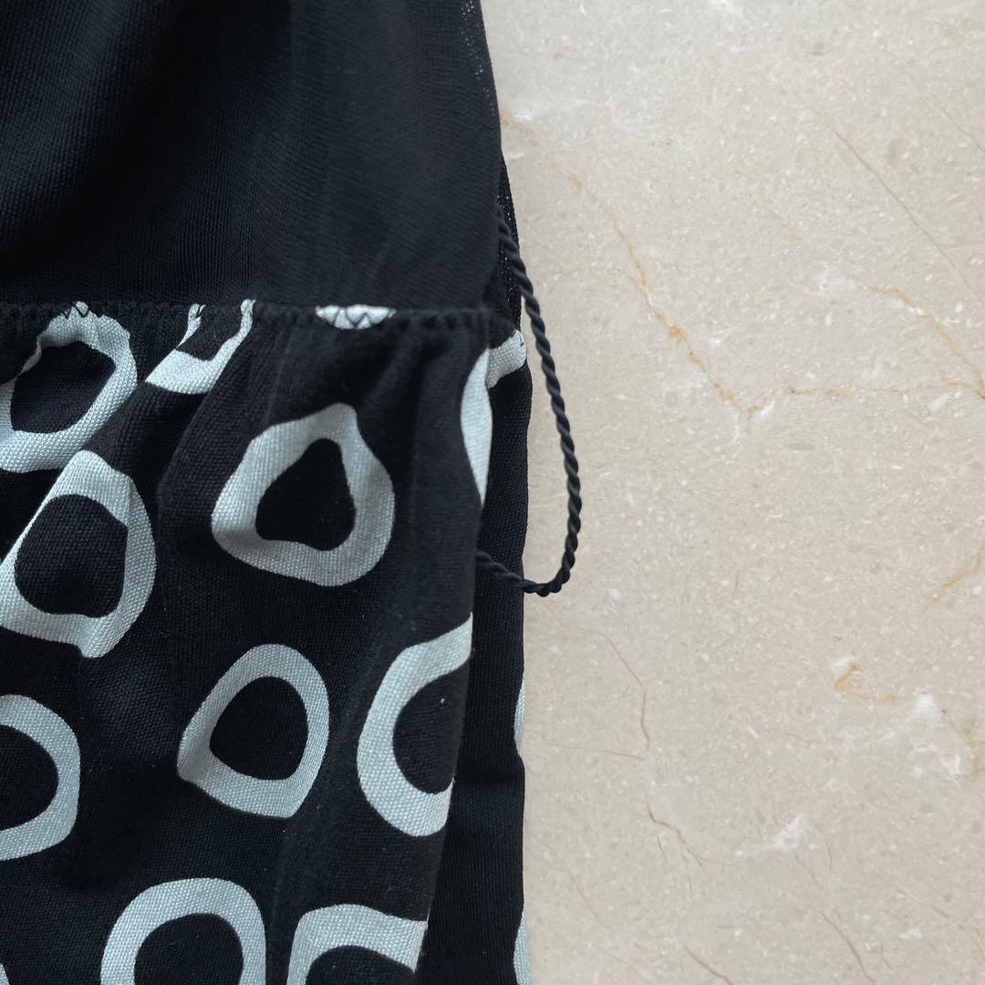 LOUIS VUITTONワンピース　34 ブラック×水玉