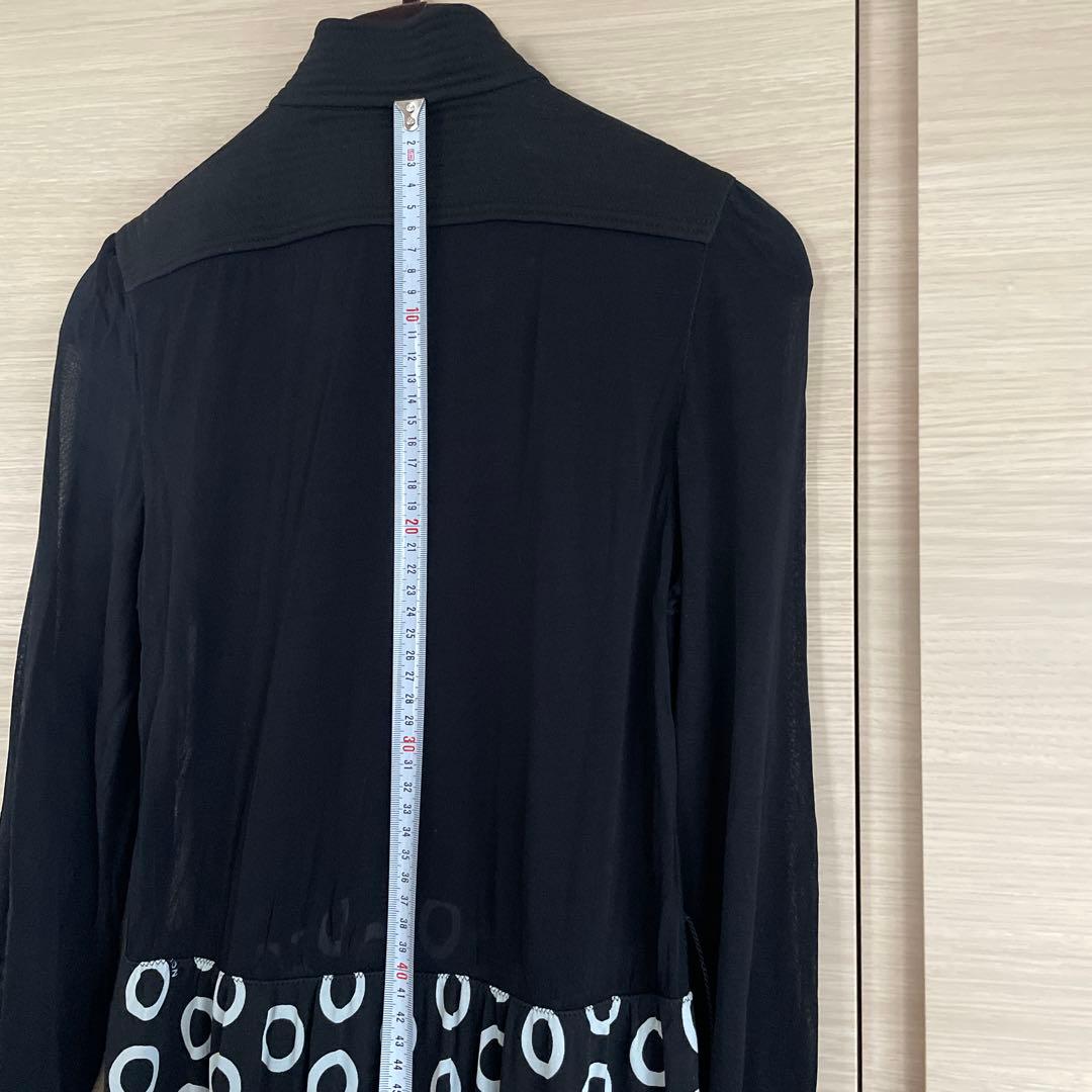 LOUIS VUITTONワンピース　34 ブラック×水玉