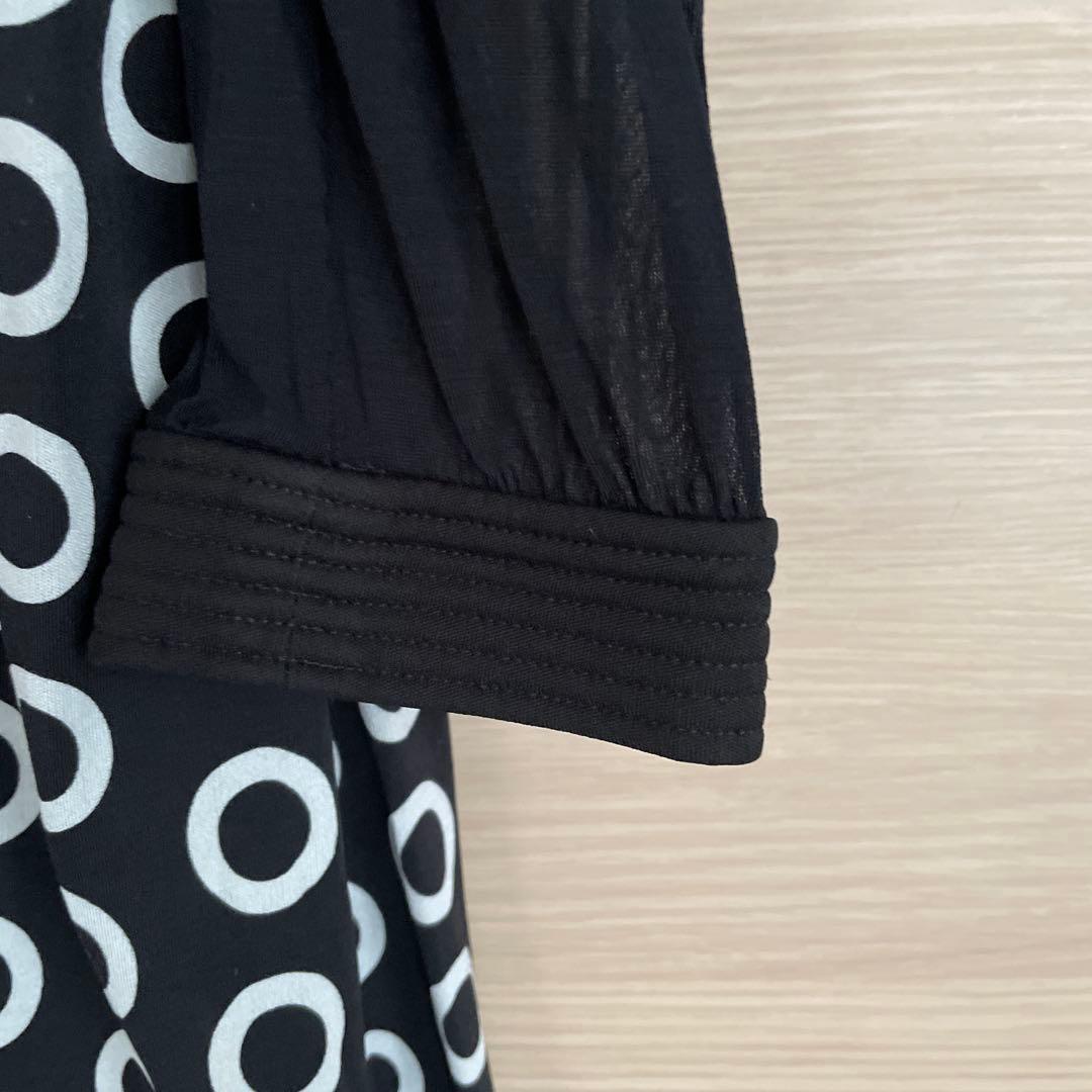 LOUIS VUITTONワンピース　34 ブラック×水玉