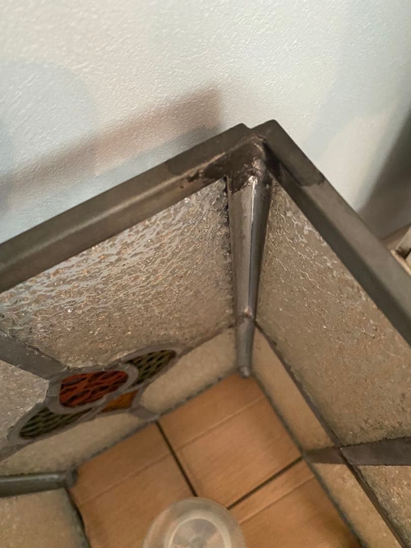 アンティークステンドグラス　ランプ