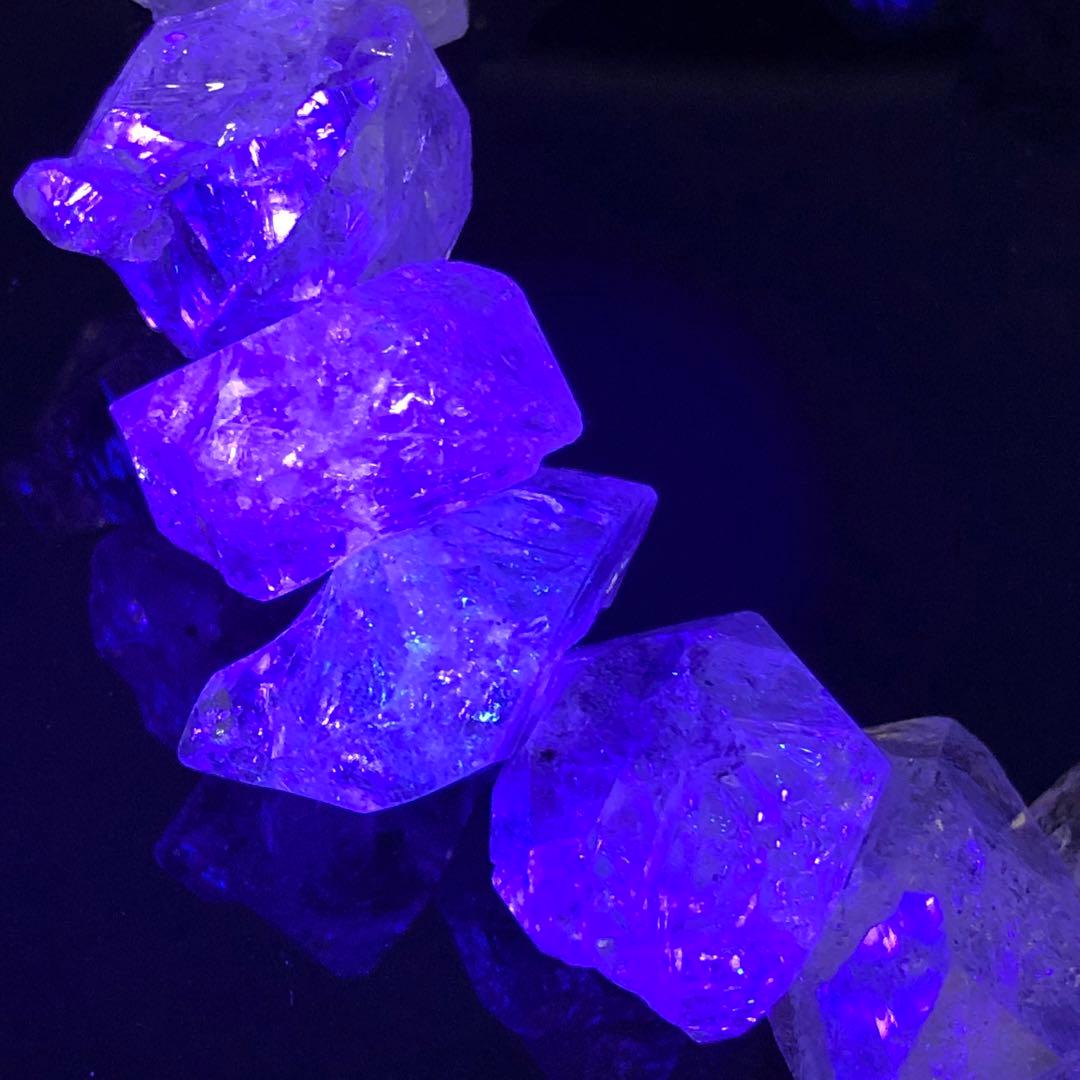 虹入りパキスタン産オイルインハーキマーダイヤモンドブレスレットy2433