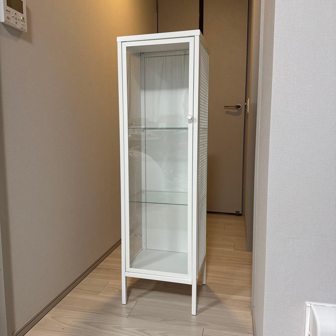 IKEA BAGGEBO バッゲボー ガラス扉 キャビネット 完成品