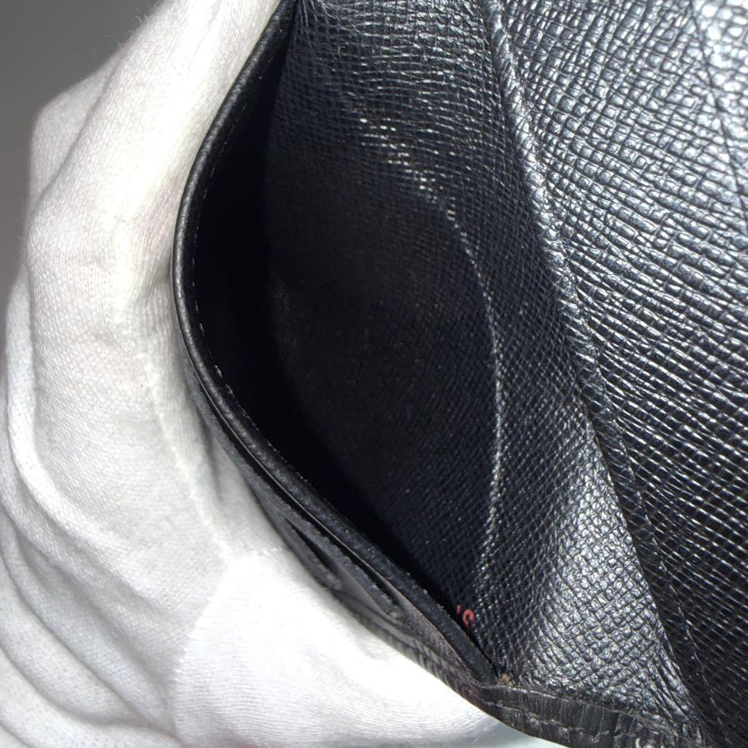 ルイ ヴィトン エピ Wホック ノワール カルトクレディ ブラック ２つ折り