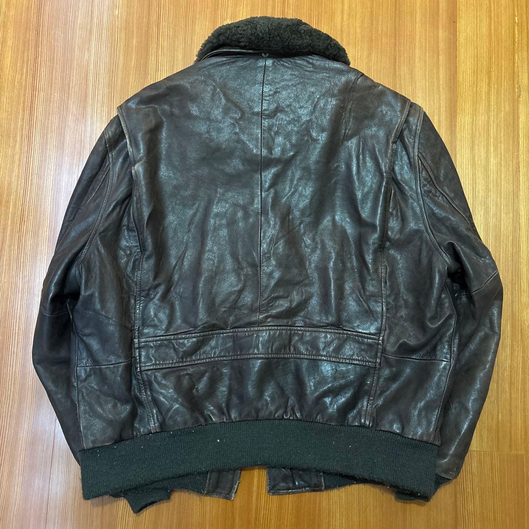 USA製 G-1 レザーフライトジャケット ブラウン ヴィンテージ