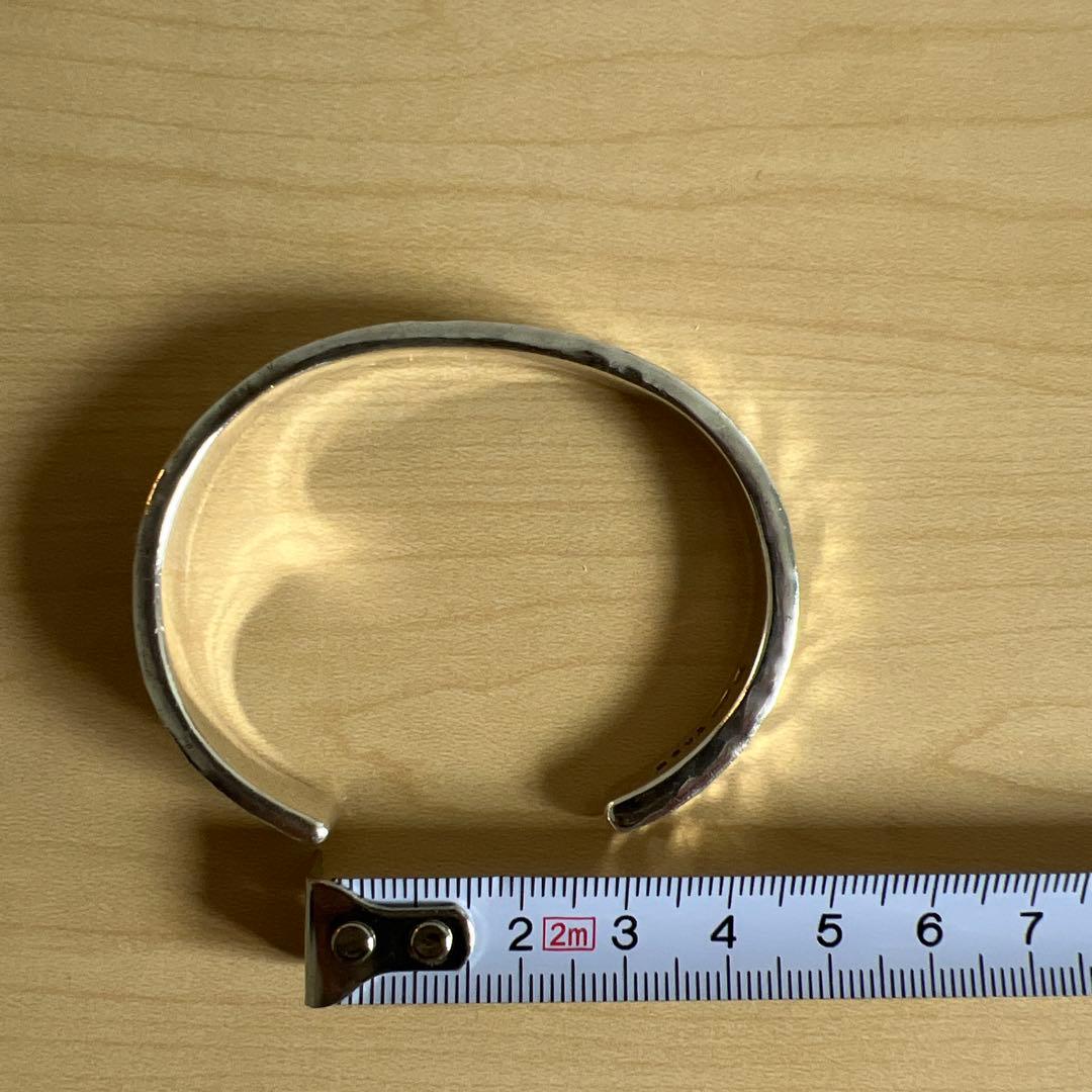 【値下げ】市松　バングル silver アシンメトリー